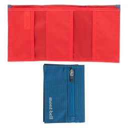 Montbell Trail Wallet mit rot-orangener Innenseite
