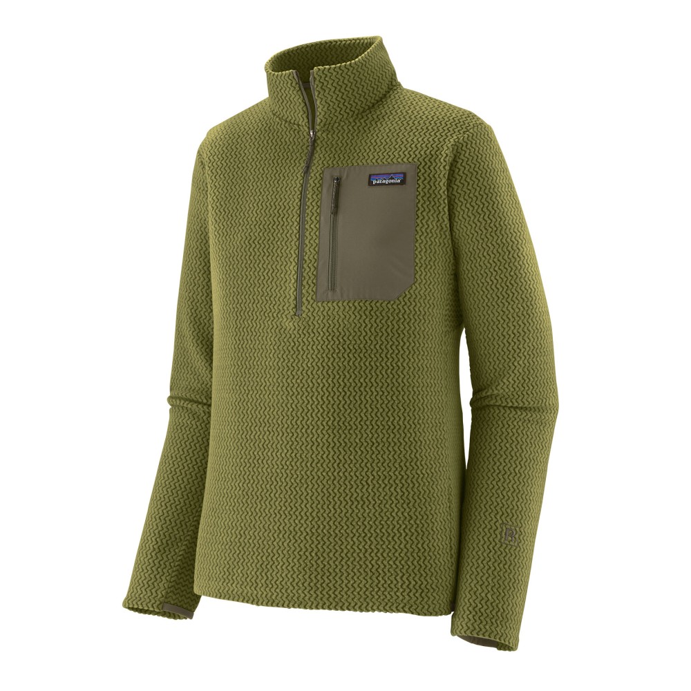 R1 Air Zip-Neck Fleece Pullover M Caper Green