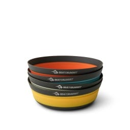 mehrere Sea to Summit Frontier UL Collapsible Bowls ineinander gestapelt