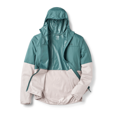 Rab Windgather Hoody Softshelljacke vorne geöffnet