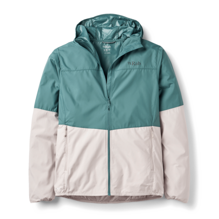 Rab Windgather Hoody Softshelljacke in der Farbe Sage Pebble