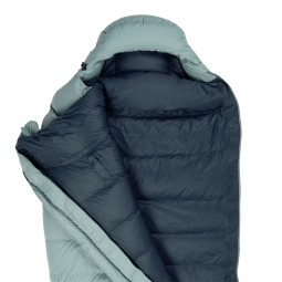 Mountain Equipment Classic 550 Daunenschlafsack geöffnet