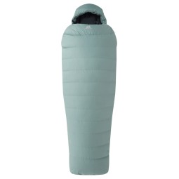 Mountain Equipment Classic 550 Daunenschlafsack aufrecht abgebildet