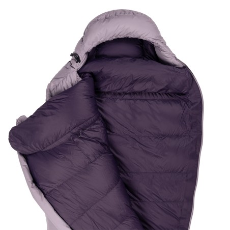 Mountain Equipment Classic 550 Women's Daunenschlafsack geöffnet