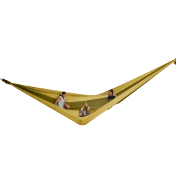Ticket To The Moon Mammock Giant Hängematte Olive Brown Gold mit mehreren Personen