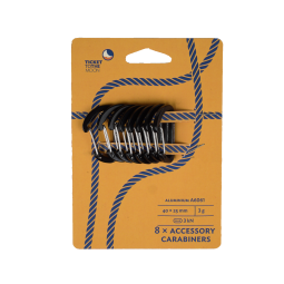 Ticket to the Moon Accessory Carabiner 8 Stück mit Verpackung abgebildet