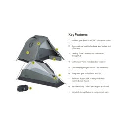Nemo Dragonfly OSMO Bikepack 1P Zelt mit Haupt Features