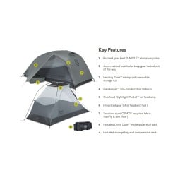 Nemo Dragonfly OSMO Bikepack 2P Zelt mit Features