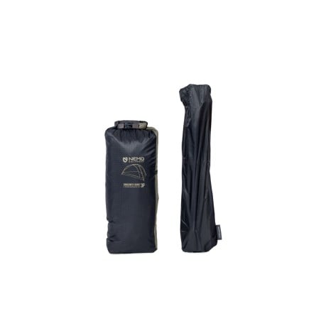Nemo Dragonfly OSMO 3P Zelt Gestänge und Zeltmaterial separat verpackt