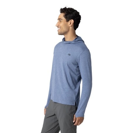 Outdoor Research ActiveIce Spectrum Sun Hoodie Ascent Blue Heather seitliche Ansicht