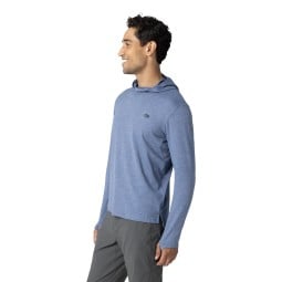 Outdoor Research ActiveIce Spectrum Sun Hoodie Ascent Blue Heather seitliche Ansicht