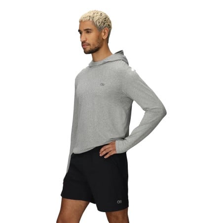 Outdoor Research ActiveIce Spectrum Sun Hoodie Grey Heather Seitenansicht