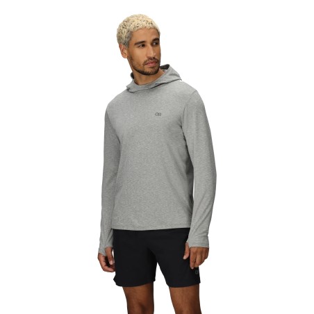 Outdoor Research ActiveIce Spectrum Sun Hoodie Grey Heather Frontansicht