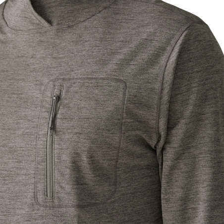 Patagonia Capilene Cool Sun Hoody in Forge Grey - Noble Grey X-Dye mit integrierter Brusttasche