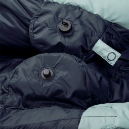 Mountain Equipment Classic 350 Daunenschlafsack Wärmekragen mit Magnetverschluss