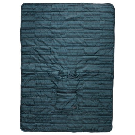 Therm-a-Rest Honcho Poncho Blue Print als Decke ausgebreitet