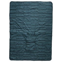 Therm-a-Rest Honcho Poncho Blue Print als Decke ausgebreitet