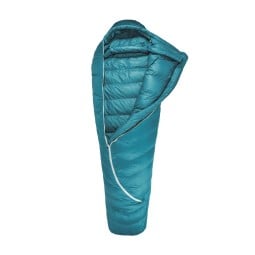 Grüezi Bag DownWool Subzero 2.0 Mumienschlafsack Regular stehend geöffnet
