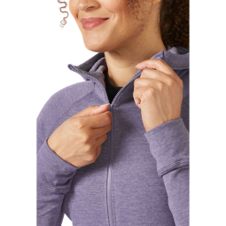 Rab Nexus Hoody Fleecejacke Damen mit hoch abschließenden Kragen