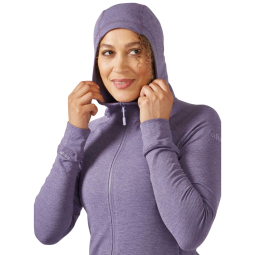 Rab Nexus Hoody Fleecejacke Damen mit eng anliegender Kapuze - Helm tauglich