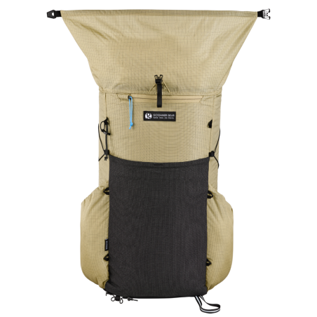 Gossamer Gear Skala 38 Ultralight Rucksack in Badlands mit weitem Rolltop Reißverschluss