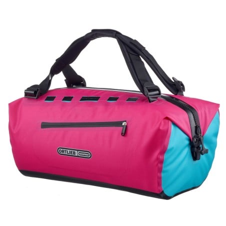 ORTLIEB Duffle Lite Cyber 40 Liter in Pink mit blau abgesetzten Details