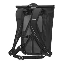 ORTLIEB Velocity Lite 17L Tagesrucksack Black Rückansicht mit Tragesystem