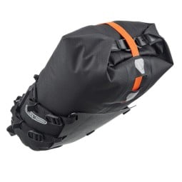ORTLIEB Seat Pack QR Black Matt 7,5 Liter Rückseite mit Rollverschluss und Kompressionsriemen