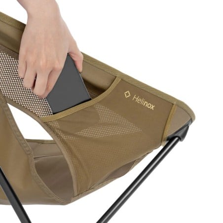 Helinox Sunset Chair (re) Coyote Tan Campingstuhl mit seitlicher Tasche