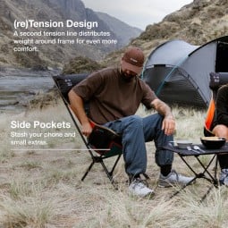 Helinox Sunset Chair (re) Black Campingstuhl mit verschiedenen Features