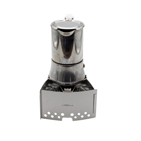 Trangia Pan Stand auf dem Triangle montiert für schmaleren Durchmesser