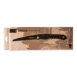 Nordic Pocket Saw Arnvik Klappsäge in der Verpackung abgebildet
