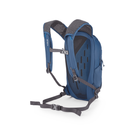 Rab Tygen 6 Tagesrucksack Tempest Blue Rückseite mit Rückenpolster