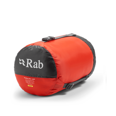 Rab Radeon 0C Kunstfaserschlafsack im Kompressions Packsack