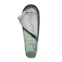 Rab Radeon 0C Damen Kunstfaserschlafsack geöffnet