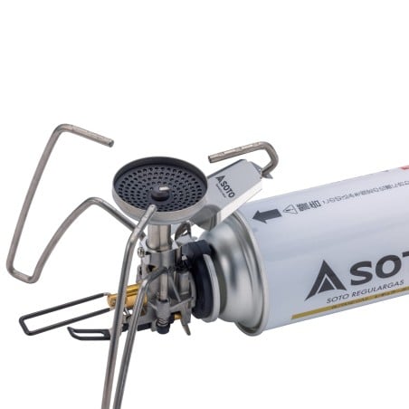 Soto TriTrail Gaskocher mit Windmaster Brennerkopf und Micro Regulator Technologie