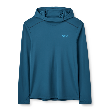 Rab Force Hoody UV-Schutz Langarmshirt Tempest Blue