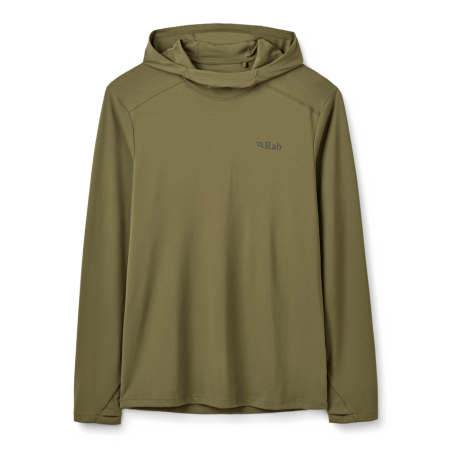 Rab Force Hoody UV-Schutz Langarmshirt Oliv