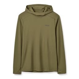 Rab Force Hoody UV-Schutz Langarmshirt Oliv