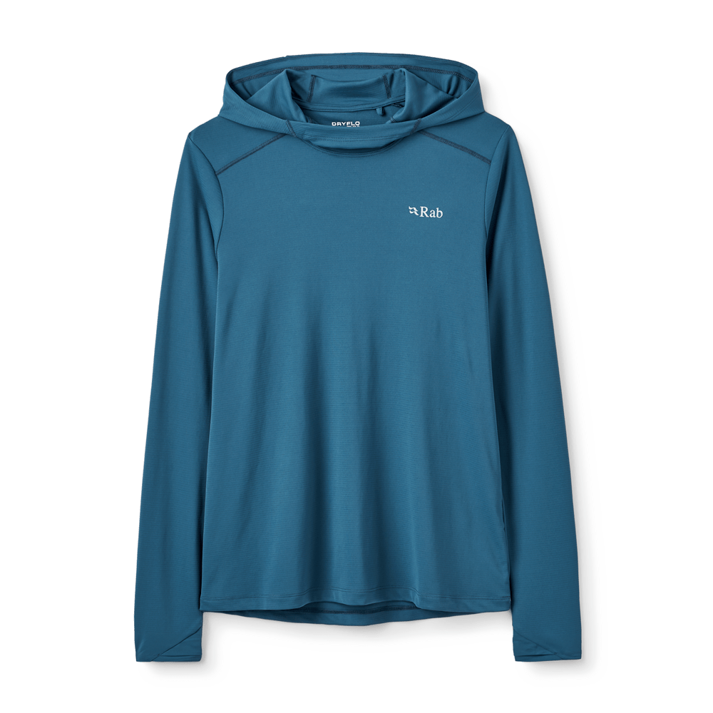 Force Hoody UV-Schutz Shirt Damen L Tempest Blue