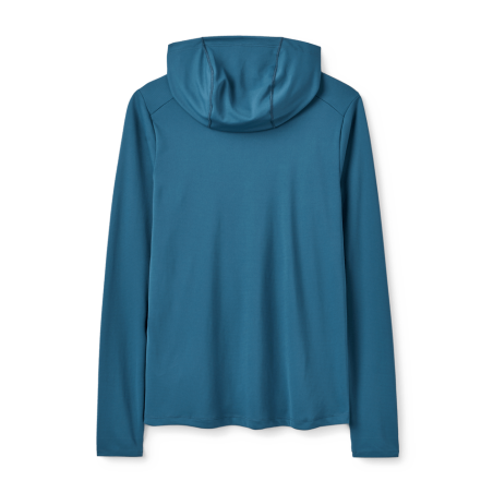 Rab Force Hoody UV-Schutz Shirt Damen Tempest Blue Rückseite