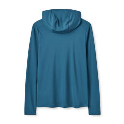 Rab Force Hoody UV-Schutz Shirt Damen Tempest Blue Rückseite