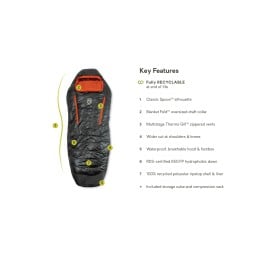 Key Features Nemo Disco 30 Daunenschlafsack