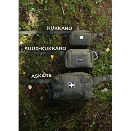 Savotta Suur-Kukkaro Hip Pack im Vergleich mit den Modellen Kukkaro und Askare