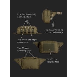 Features der Savotta Suur-Kukkaro Hip Pack Hüfttasche