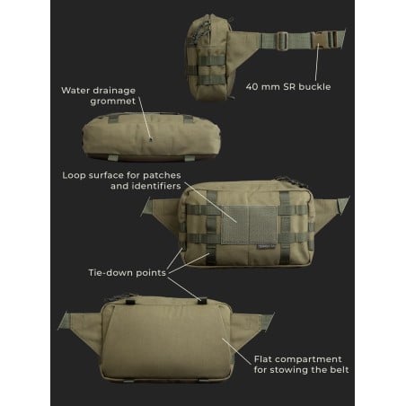 Features der Savotta Askare Hip Pack Hüfttasche