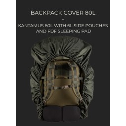 Savotta Backpack Cover 80L passt auch auf den Kantamus 60L mit Seitentaschen