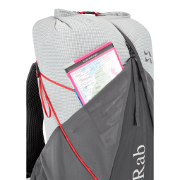 Rab Muon 40L Wanderrucksack mit elastischer Fronttasche z. B. für Wanderkarten