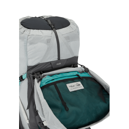 Rab Muon 50L Wanderrucksack Damen Innenansicht Deckelfach