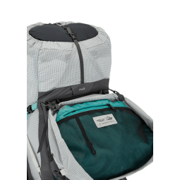 Rab Muon 50L Wanderrucksack Damen Innenansicht Deckelfach